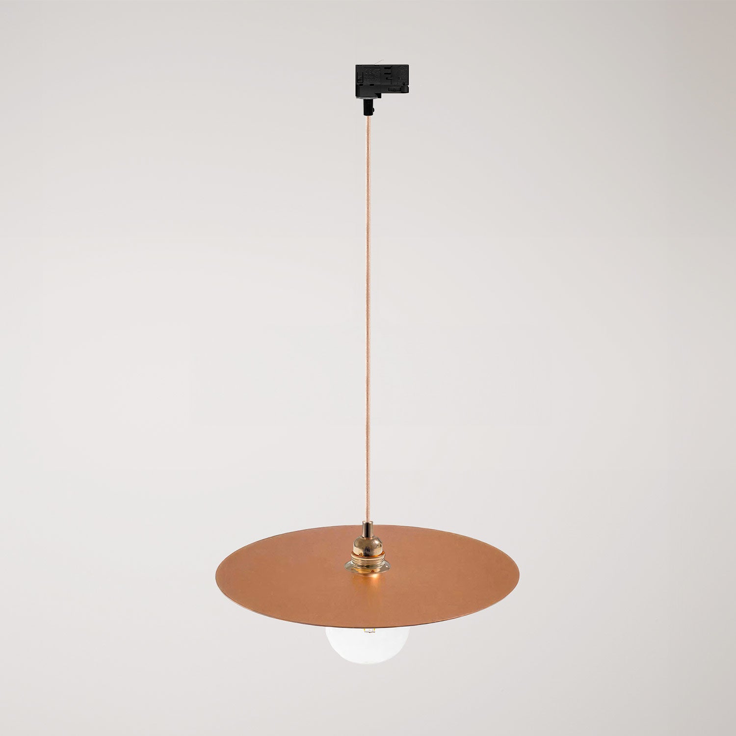 Lampada a sospensione per binari con paralume XL Ellepi - Rame