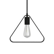 Lampada a sospensione completa di cavo tessile, paralume Duedì Apex e finiture in metallo - Nero