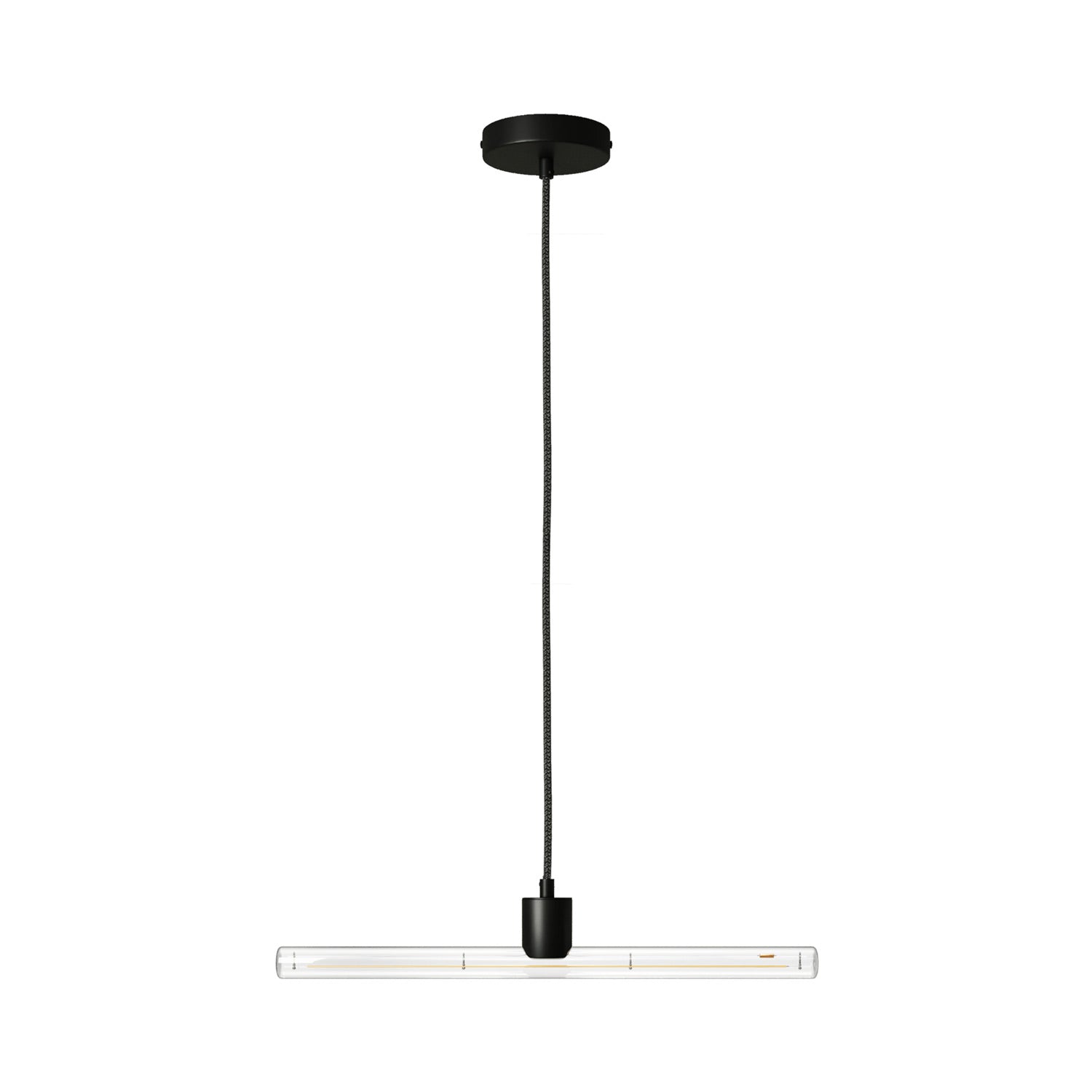 Lampada a sospensione esse14 con attacco S14d - Nero