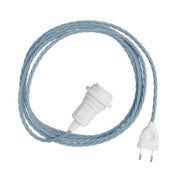 Snake Twisted per paralume - Lampada plug-in con cavo trecciato in tessuto TC53