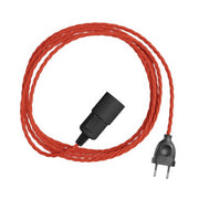 Snake Twisted - Lampada plug-in con cavo trecciato in tessuto TM09