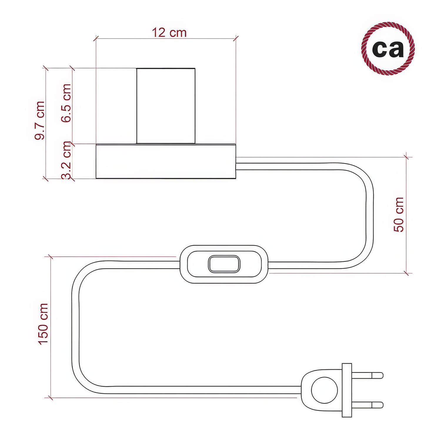 Lampada da tavolo Posaluce Bumped in legno - Neutro Interruttore