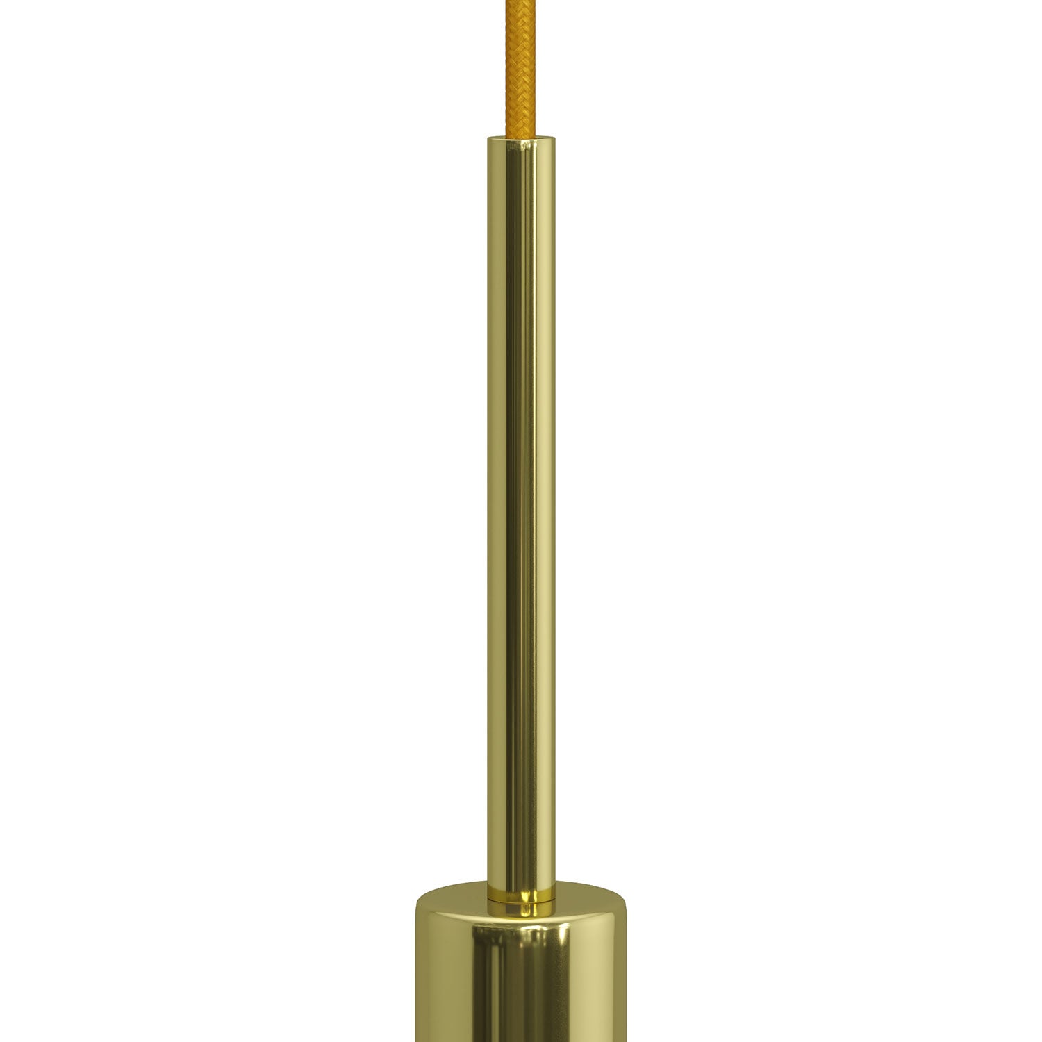 Serracavo cilindrico in metallo lunghezza 15 cm completo di tige, dado e rondella - Ottone