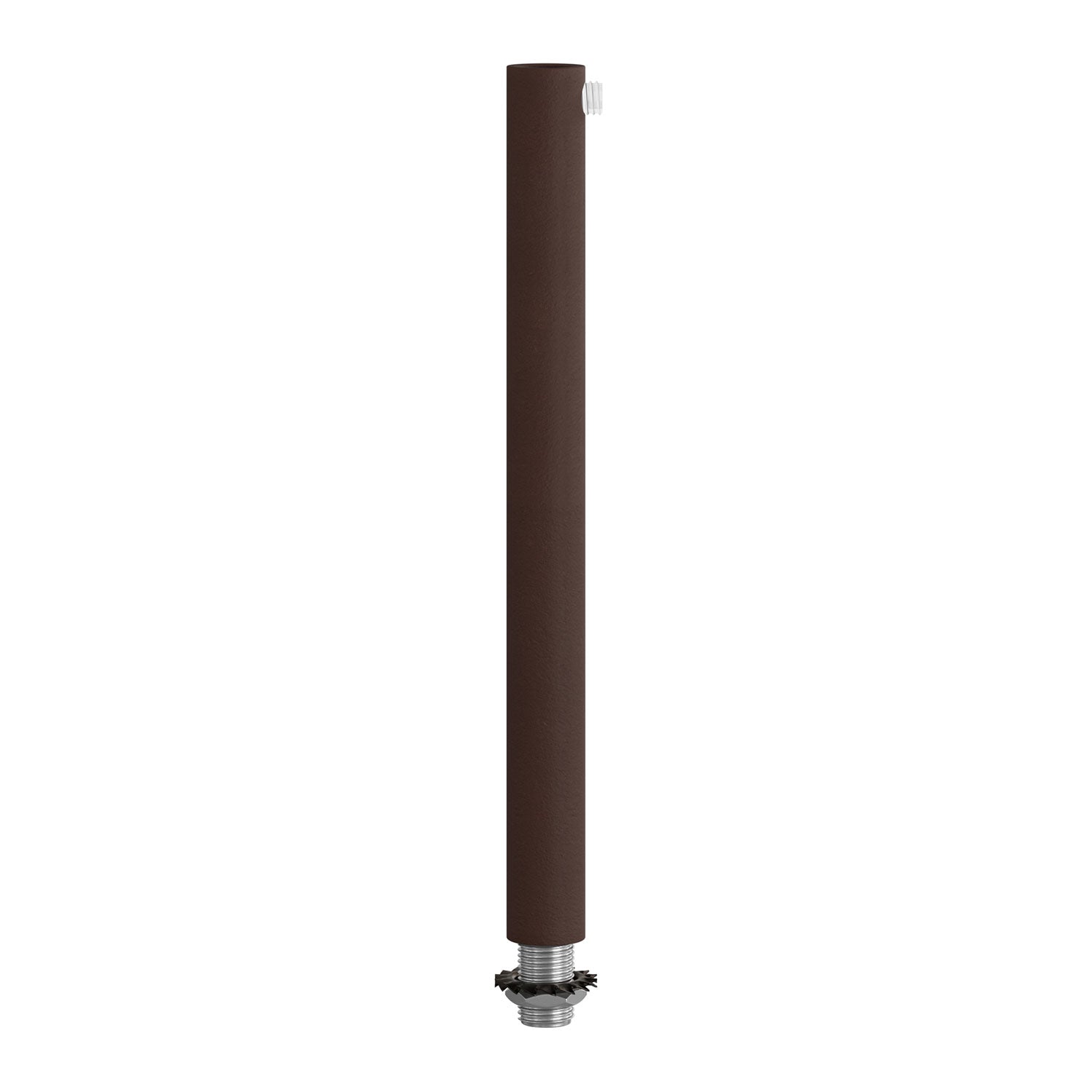Serracavo cilindrico in metallo lunghezza 15 cm completo di tige, dado e rondella - Ruggine scura verniciata