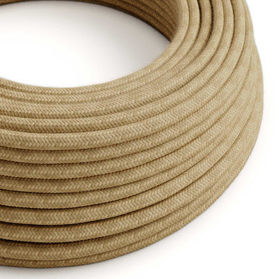 Rundes Textilkabel für den Außenbereich, mit Jute ummantelt SN06 – kompatibel mit Eiva Outdoor IP65