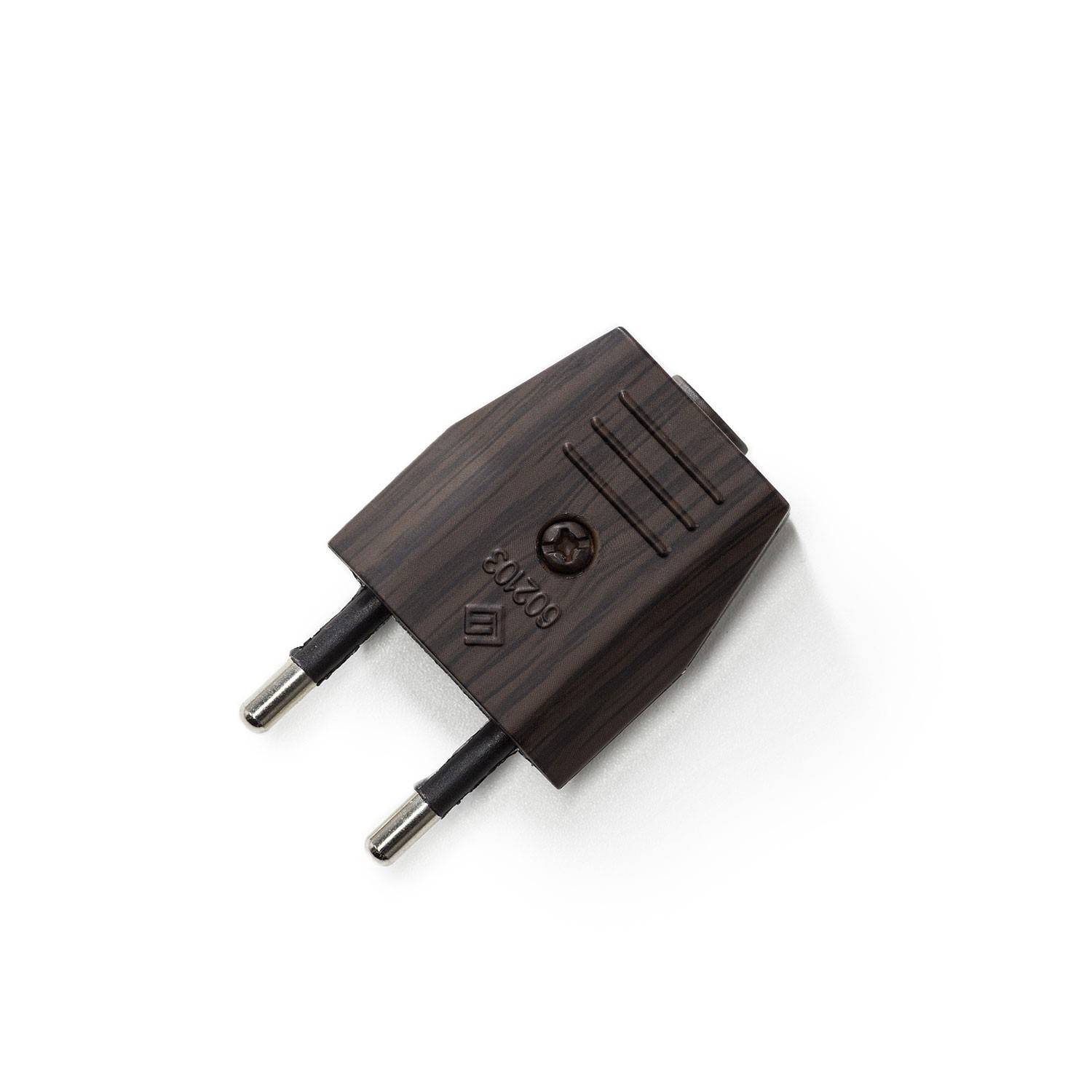 Spina Europea Creative Plug 2 poli 10A - Effetto Wengé