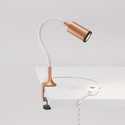 Faretto snodabile MAG-Y con pinza - Rame satinato
