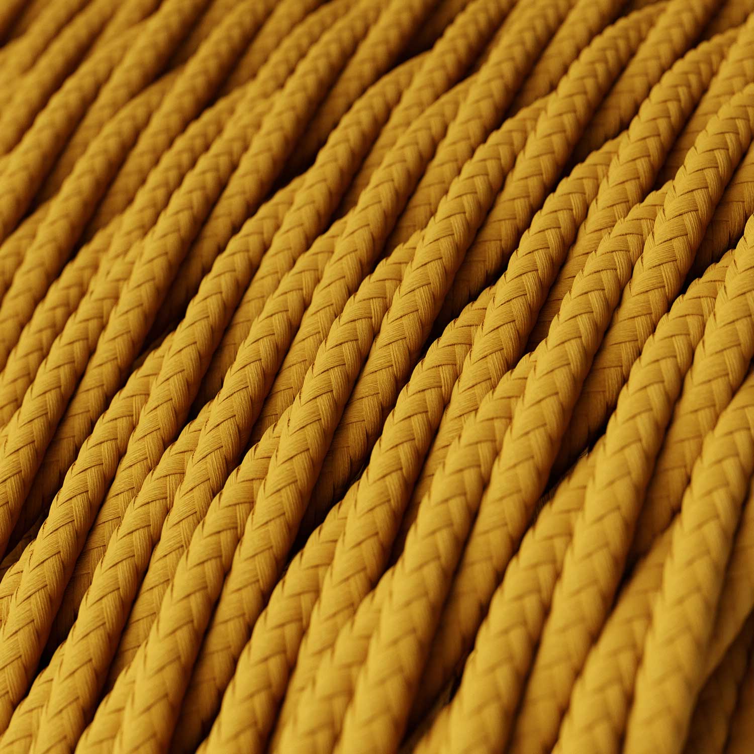 Snake Twisted per paralume - Lampada plug-in con cavo trecciato in tessuto TM25