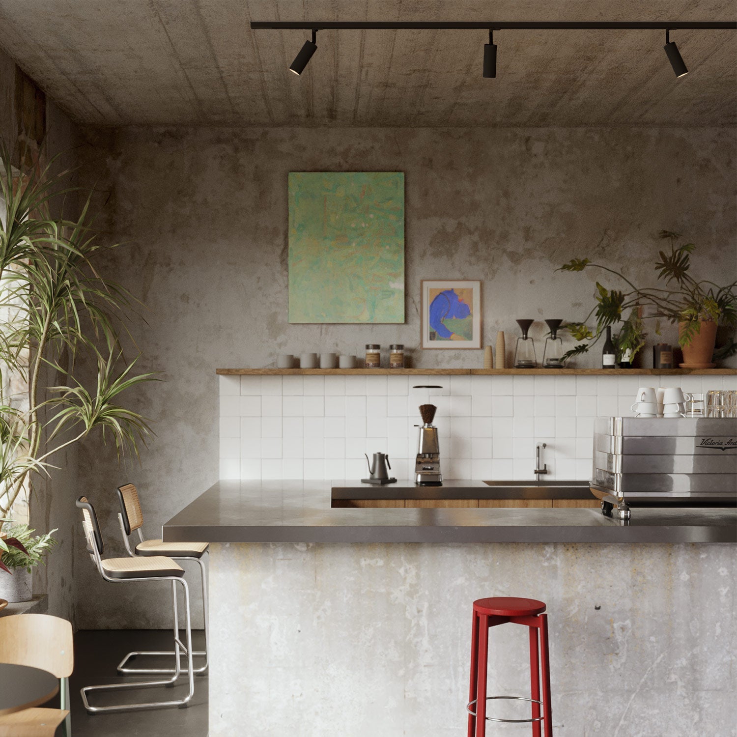 Adattatore Stucchi Nero per binario trifase - per estensione o snodo