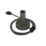 Alzaluce - Lampada da tavolo in metallo - Titanio satinato 5 cm