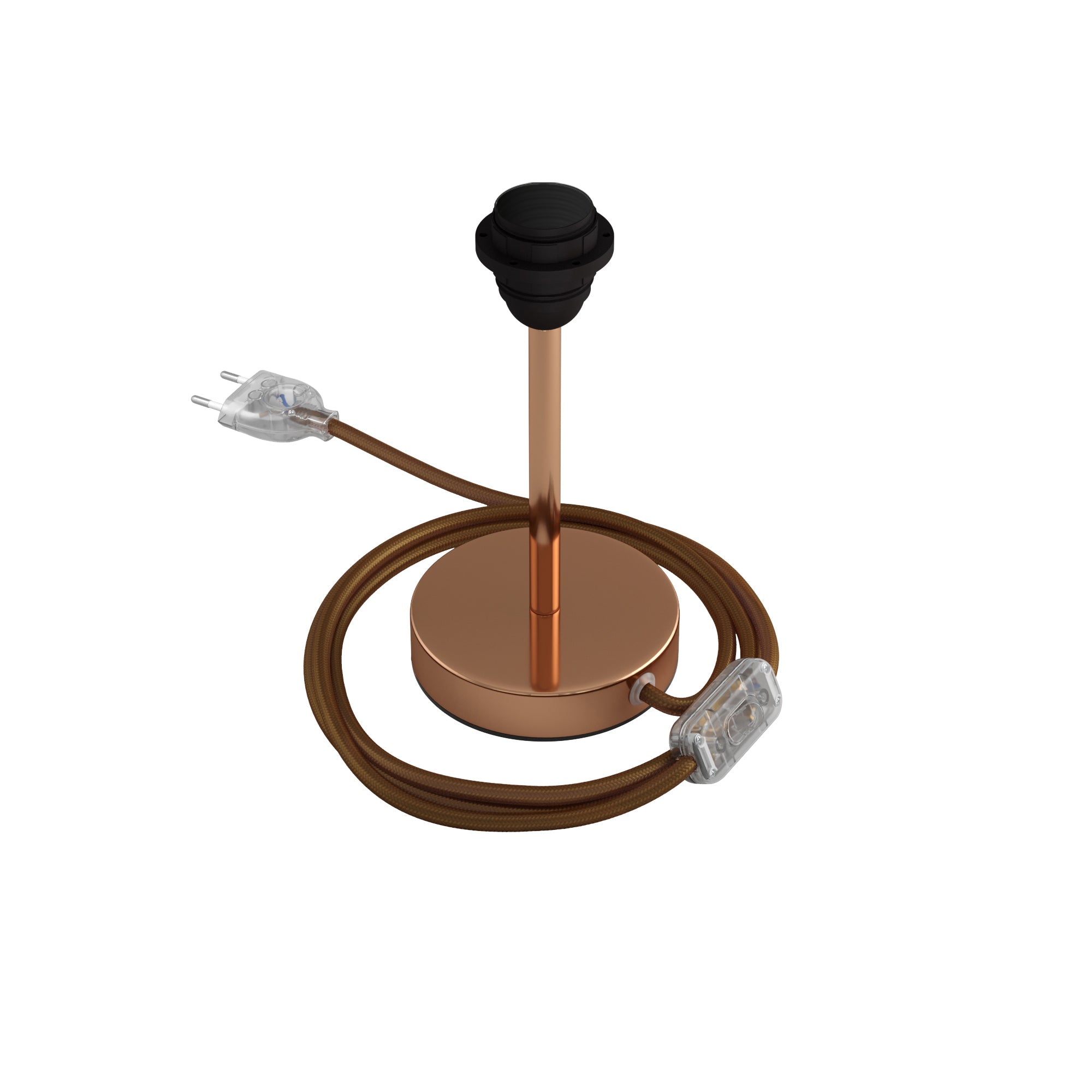 Alzaluce per paralume - Lampada da tavolo in metallo - Rame 15 cm