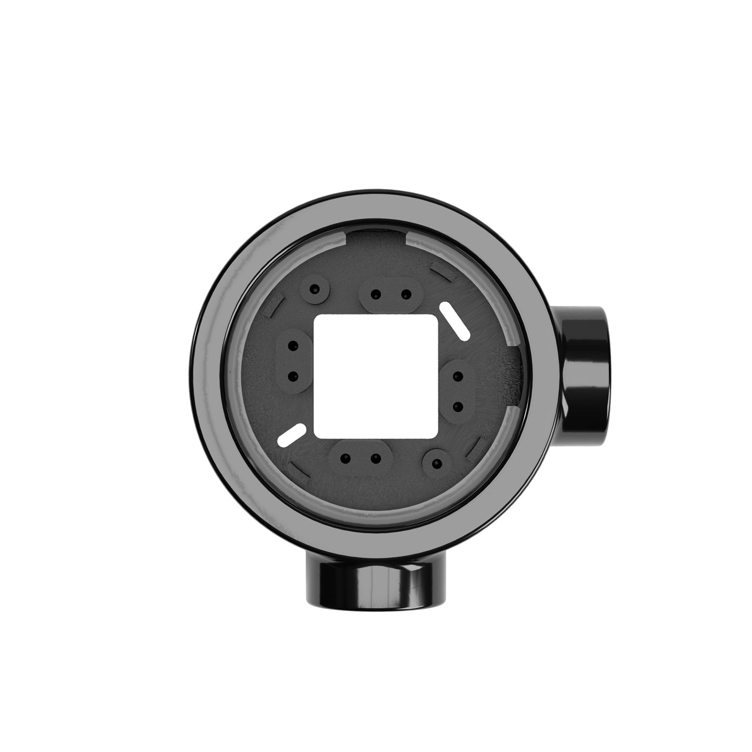 Base in porcellana nera per presa elettrica e interruttore/deviatore compatibile con Creative-Tubes - da 1 a 4 uscite 2