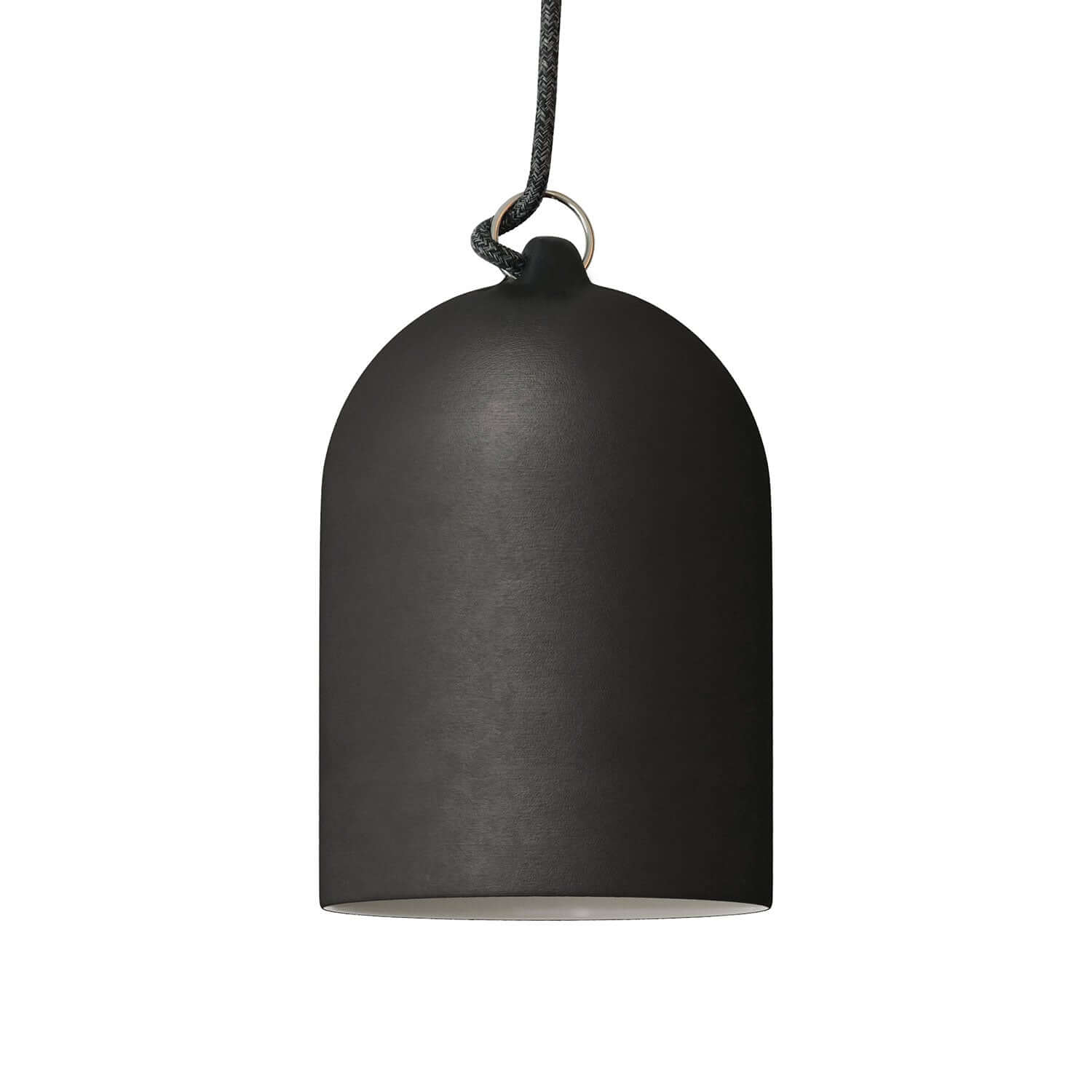 Campana Mini, paralume XS in ceramica per sospensione - Made in Italy - Lavagna