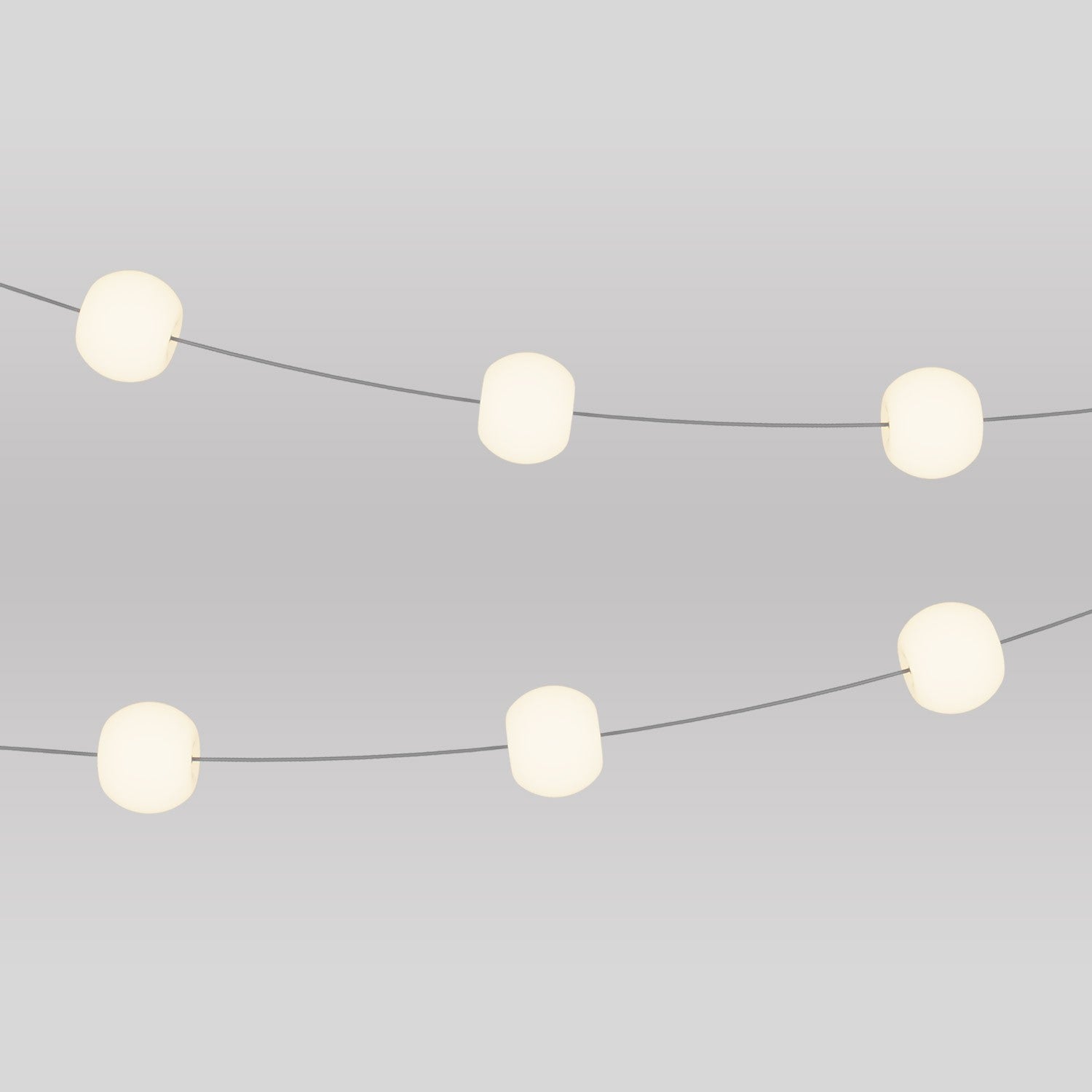 Catena luminosa 6 punti luce da esterno IP67 Grigio - Marina6 Cherry