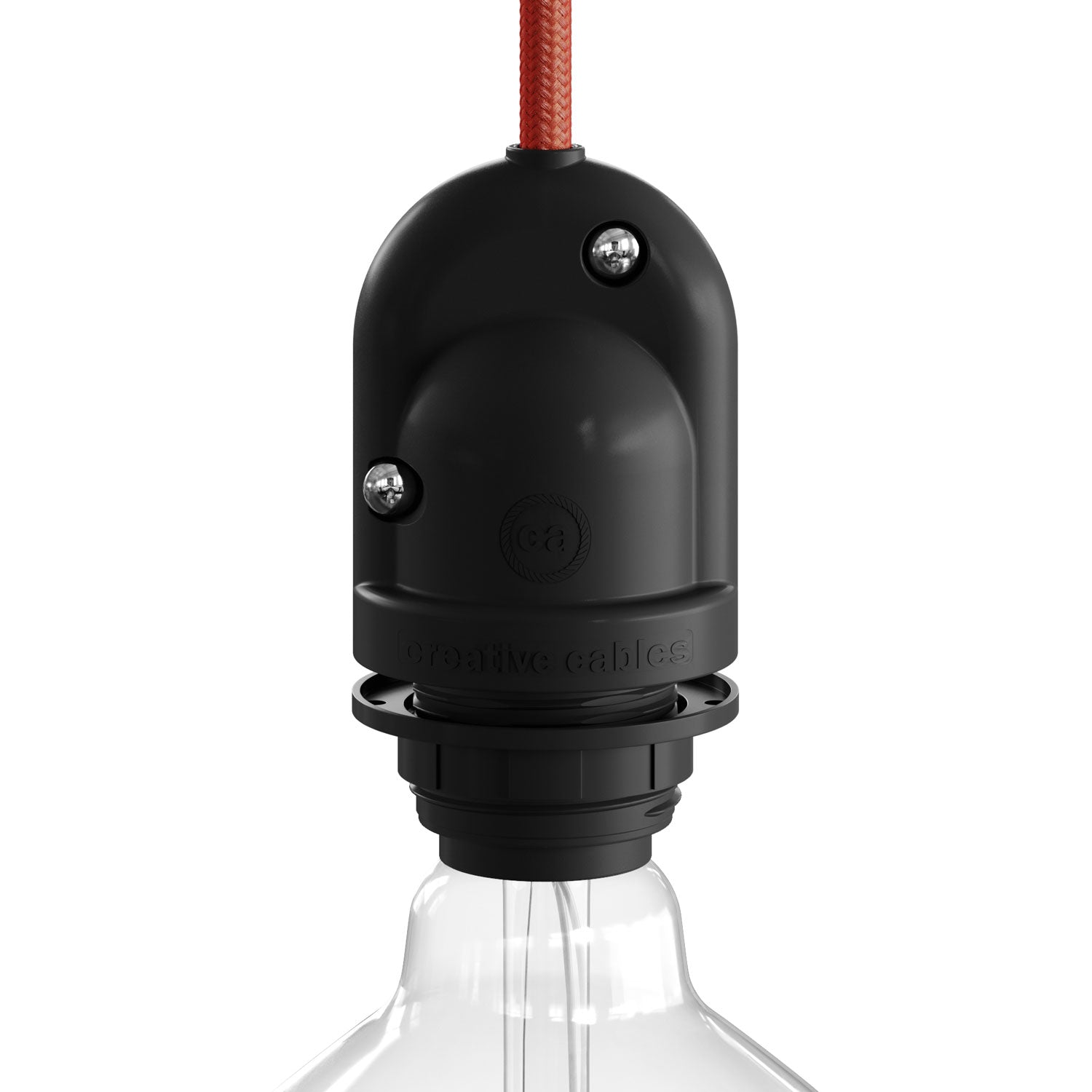 Eiva - 1 - Portalampada per esterno E27 protezione IP65 per sistema Modulair - Nero - Creative Cables