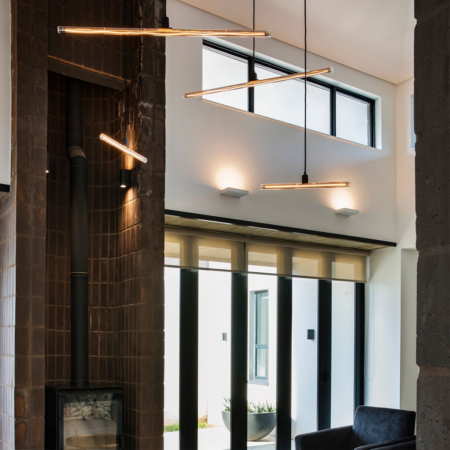 Kit portalampada esse14 per lampade a sospensione con attacco S14d - Effetto White marble