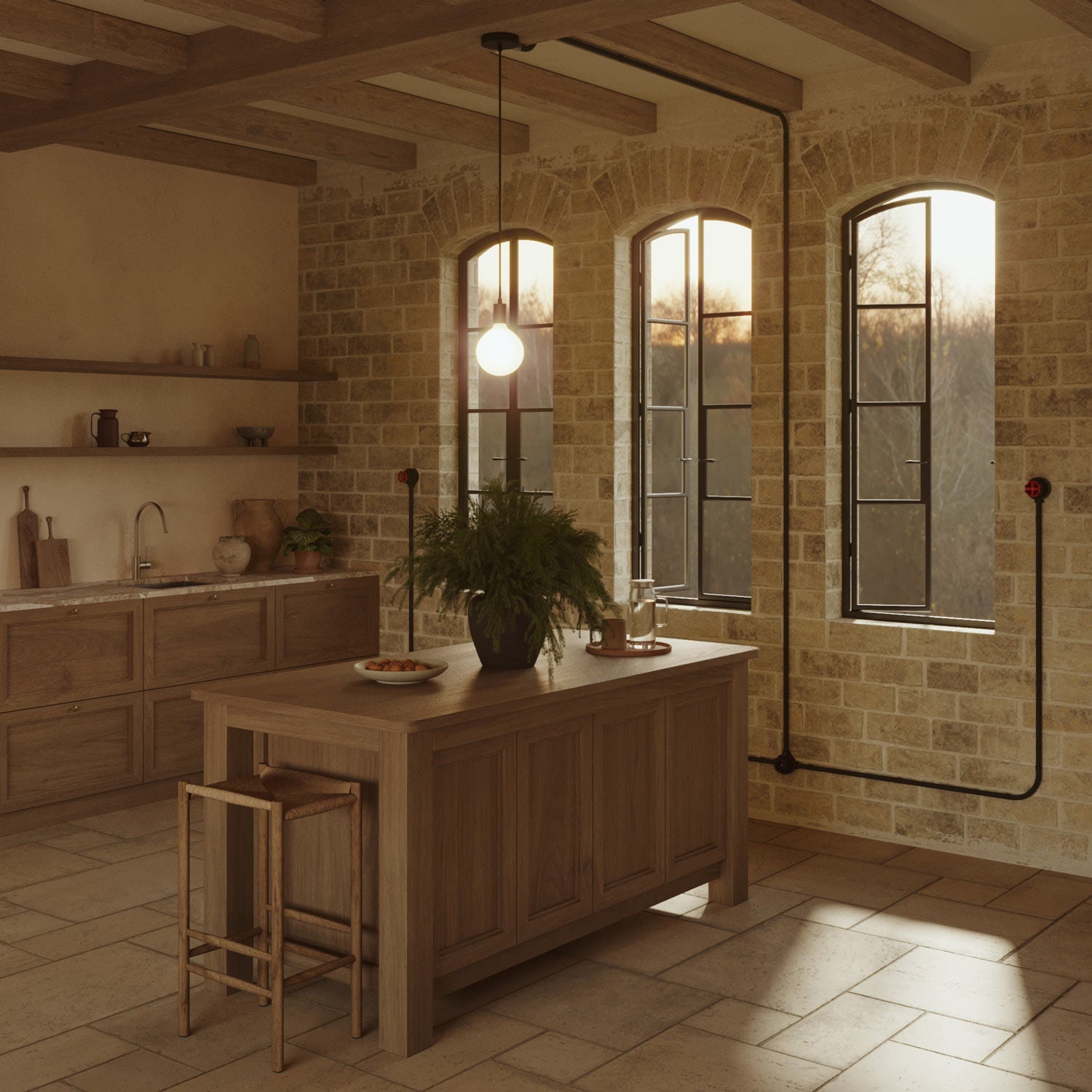 Kit presa Schuko da parete e base per Creative-Tubes in porcellana - Nero 2 in linea