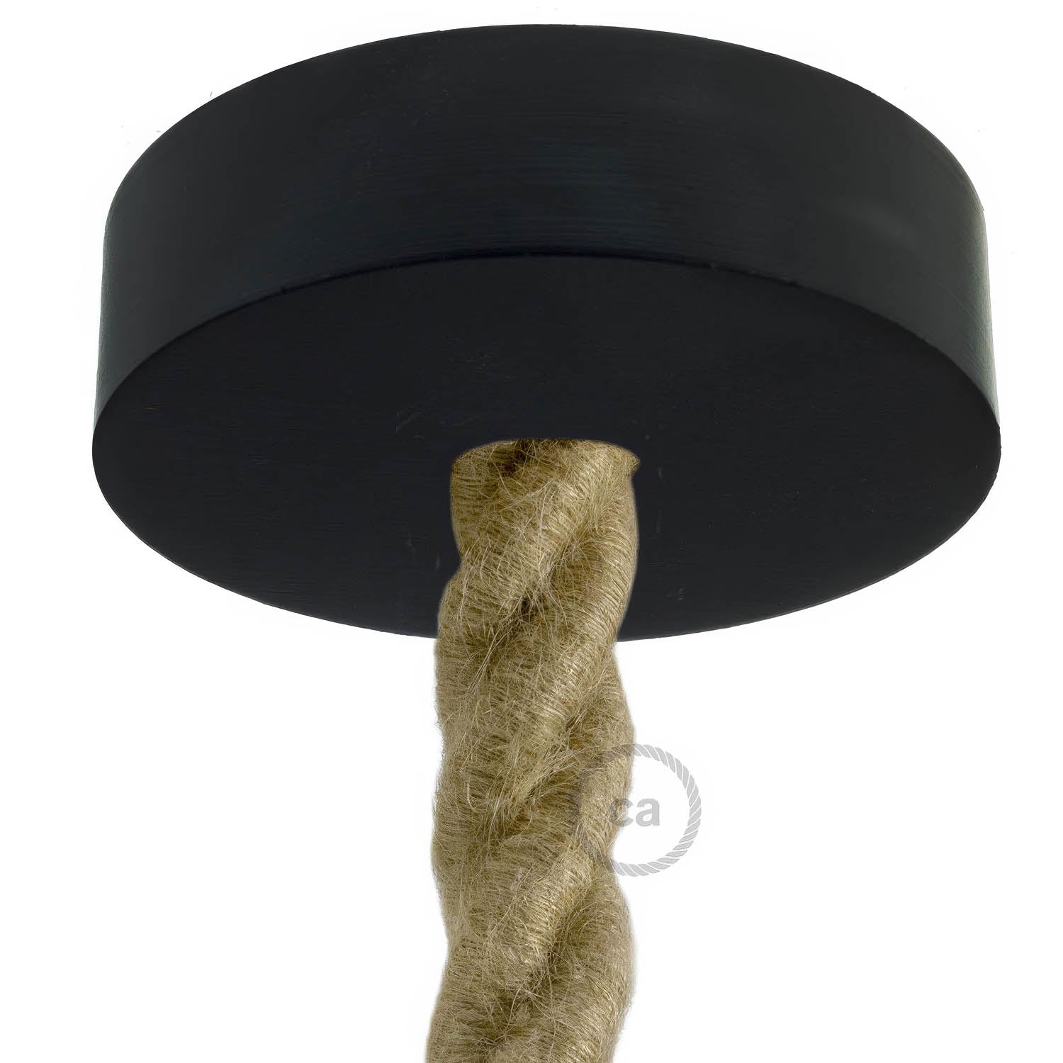 Kit rosone in legno per cordone 2XL - Nero