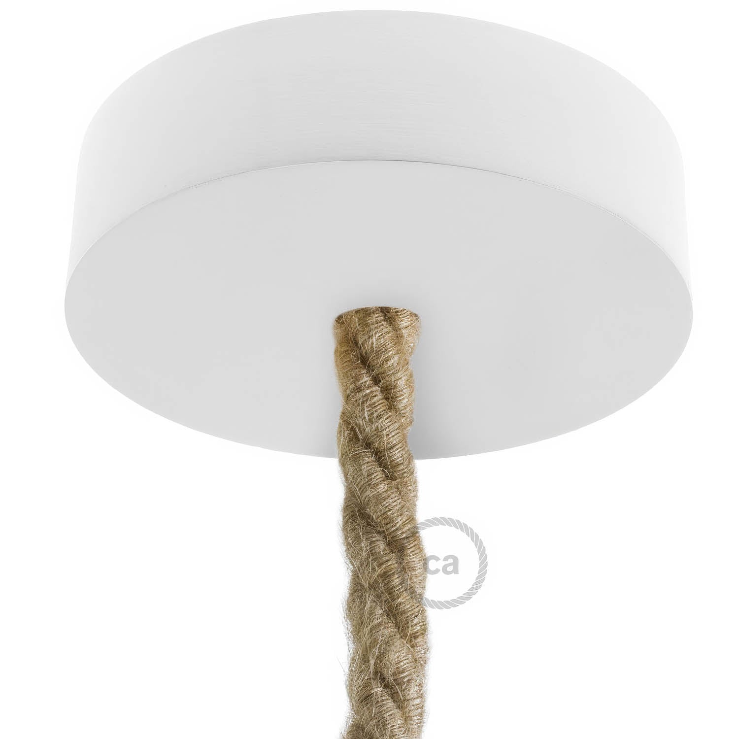 Kit rosone in legno per cordone XL - Bianco