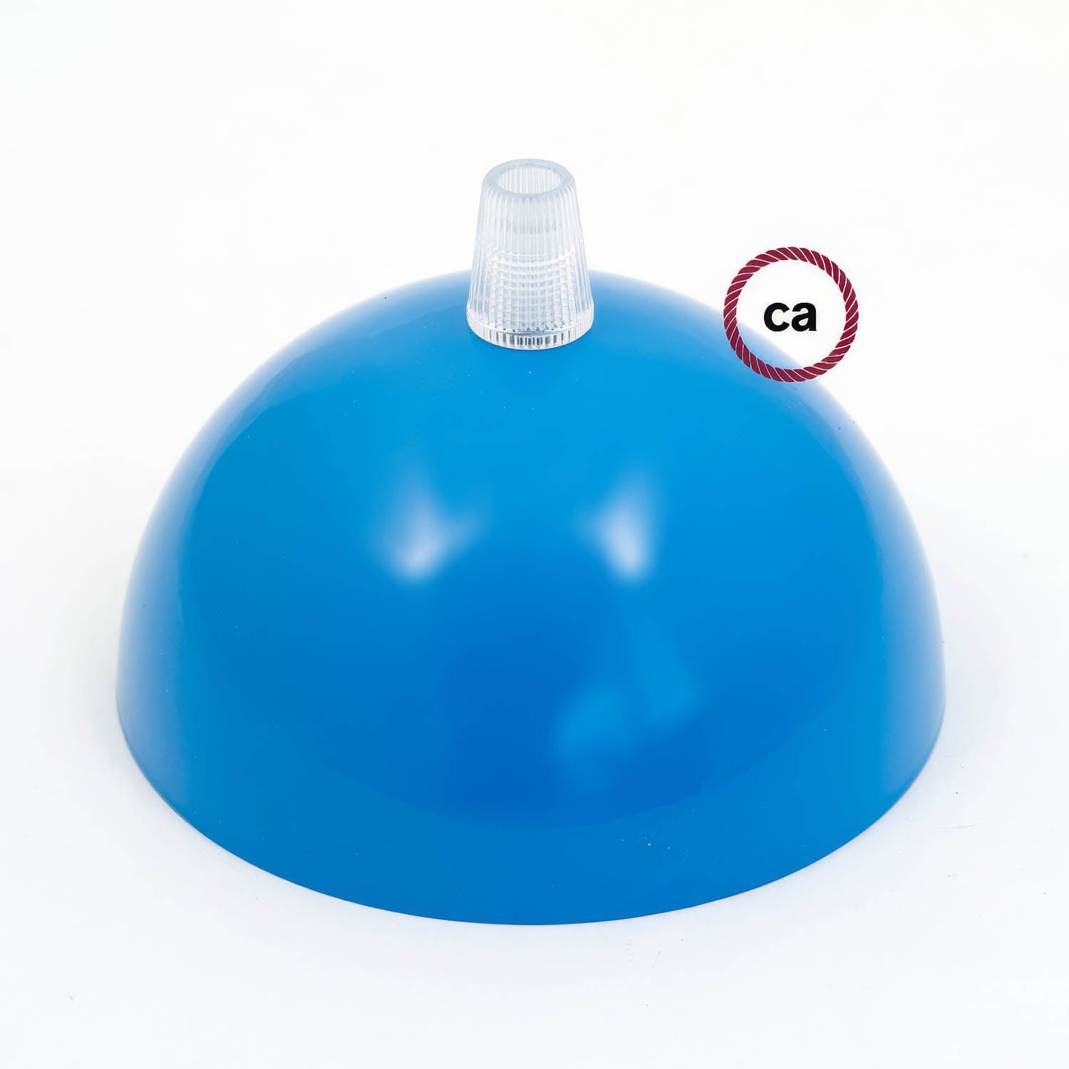 Kit rosone semisferico in metallo verniciato - Azzurro
