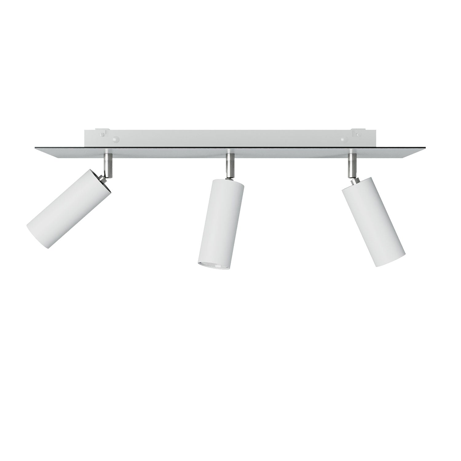 Lampada a 3 faretti con paralume Tub - E14 e Rose - One XXL rettangolare - Bianco opaco - Creative Cables
