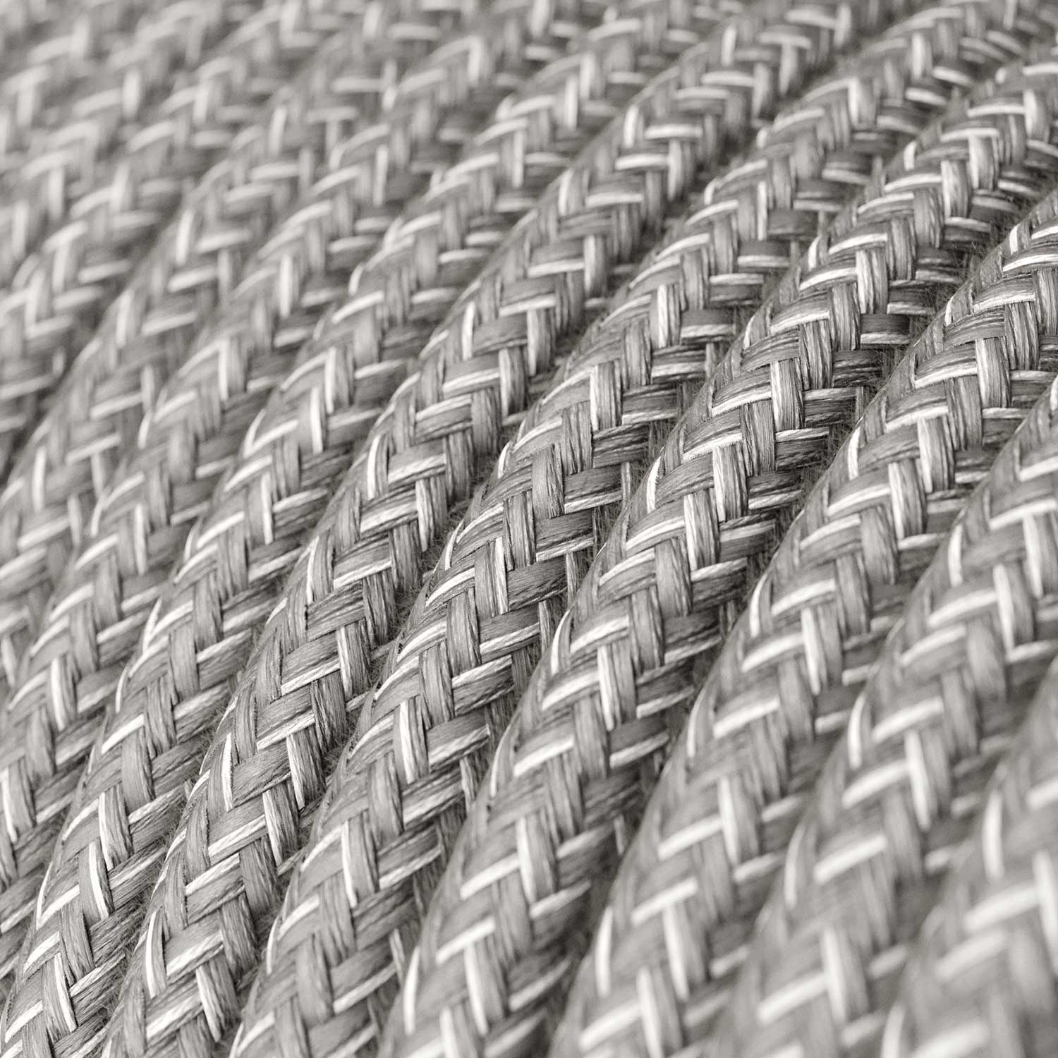 Lampada a sospensione con lampadina Ghost Doppio cono - Titanio satinato