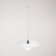 Lampada a sospensione per binari con paralume XL Ellepi - Bianco