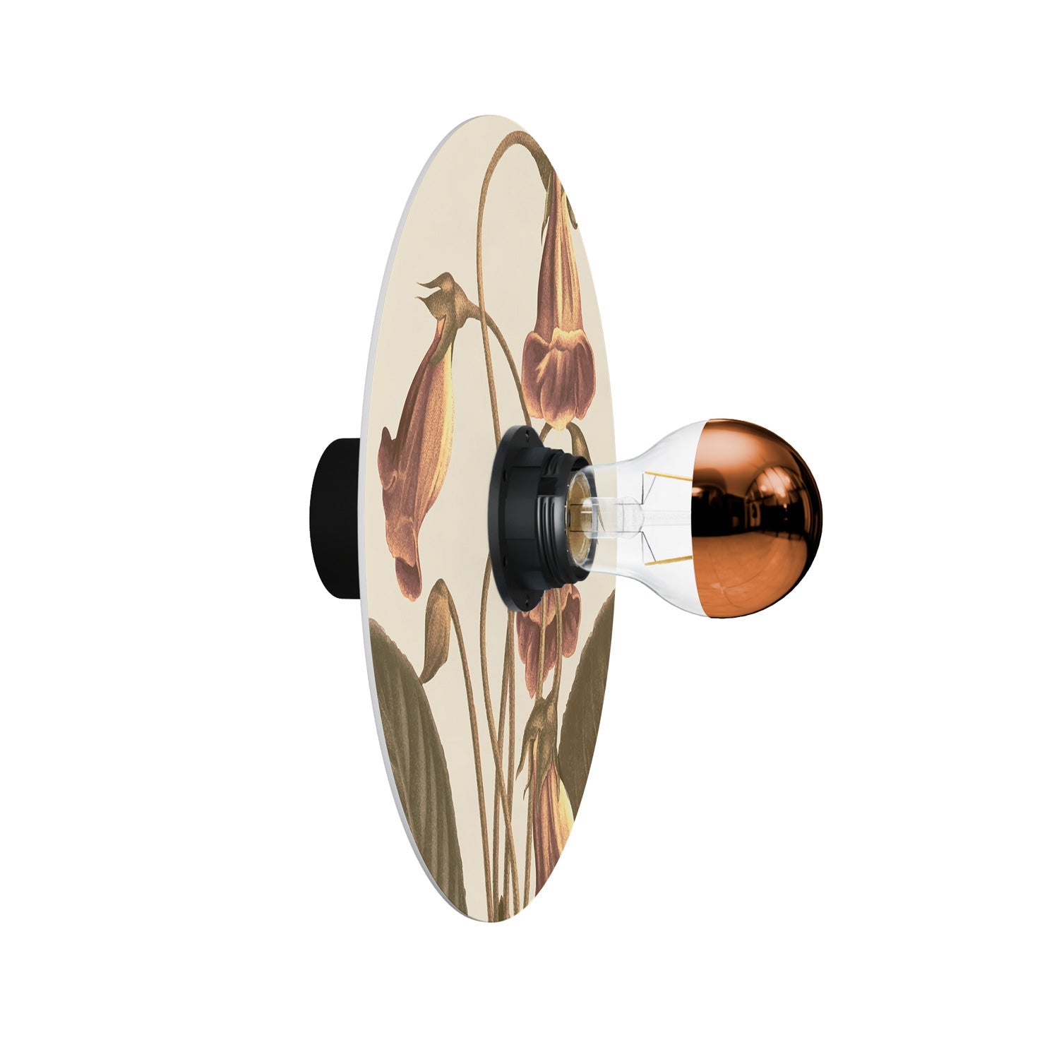 Lampada da parete o soffitto con paralume a disegni floreali 'Blossom Haven' Botanico Gloxinia - Waterproof IP44