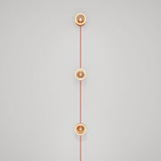 Lampada da parete Spostaluce con spina, 3 lampadine Ghost e cavo arancione