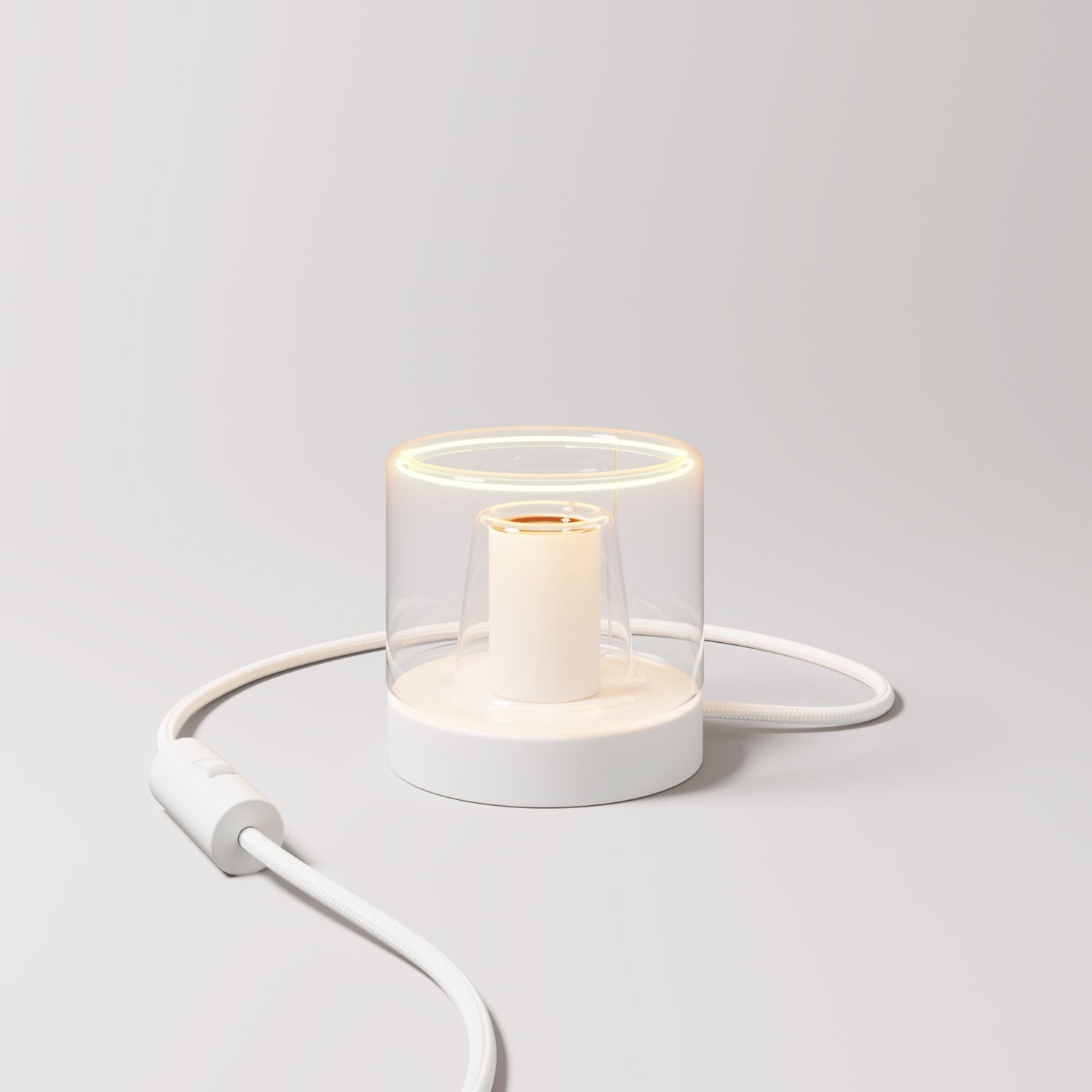 Lampada da tavolo Posaluce Ghost - Bianco - Creative Cables