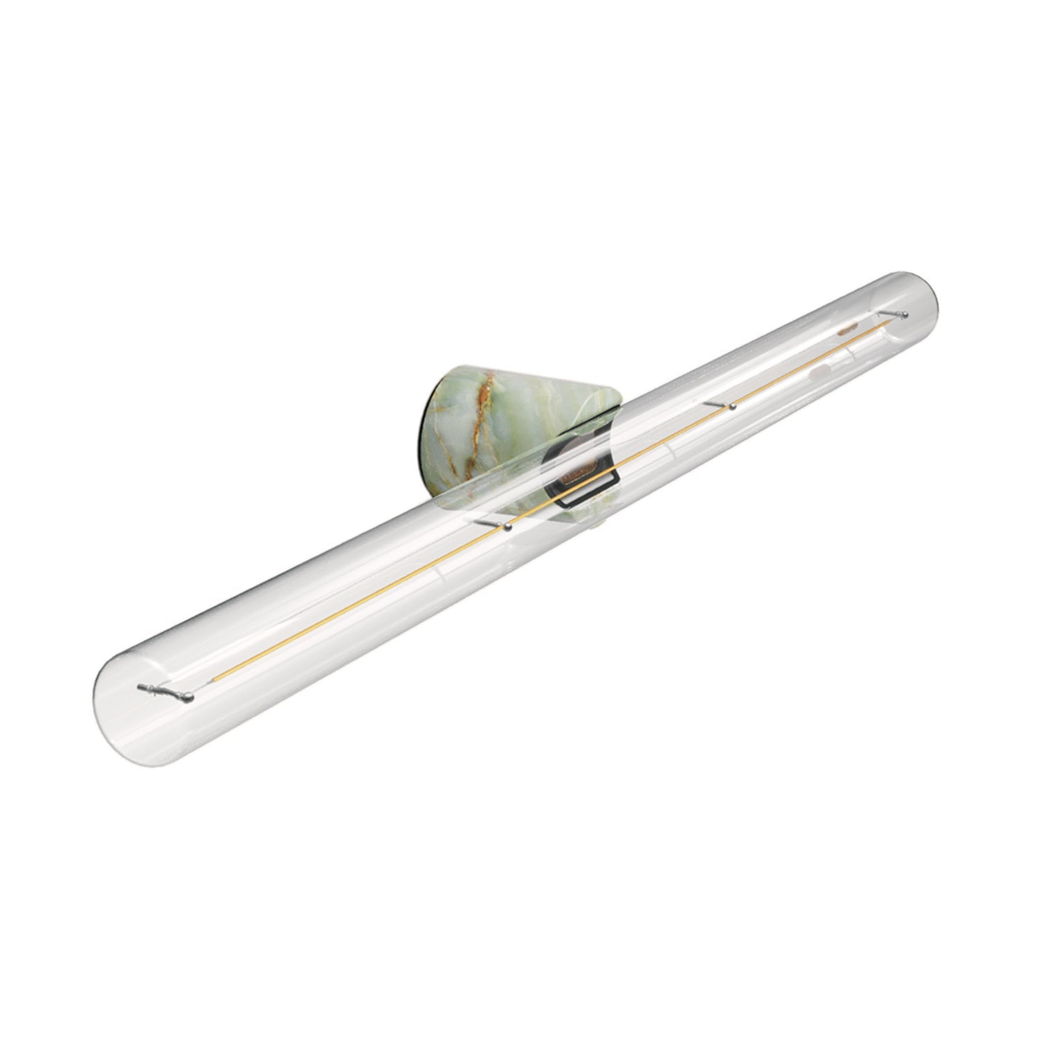 Lampada esse14 da parete o soffitto per lampadina LED S14d - Waterproof IP44 - Effetto Green marble - Creative Cables