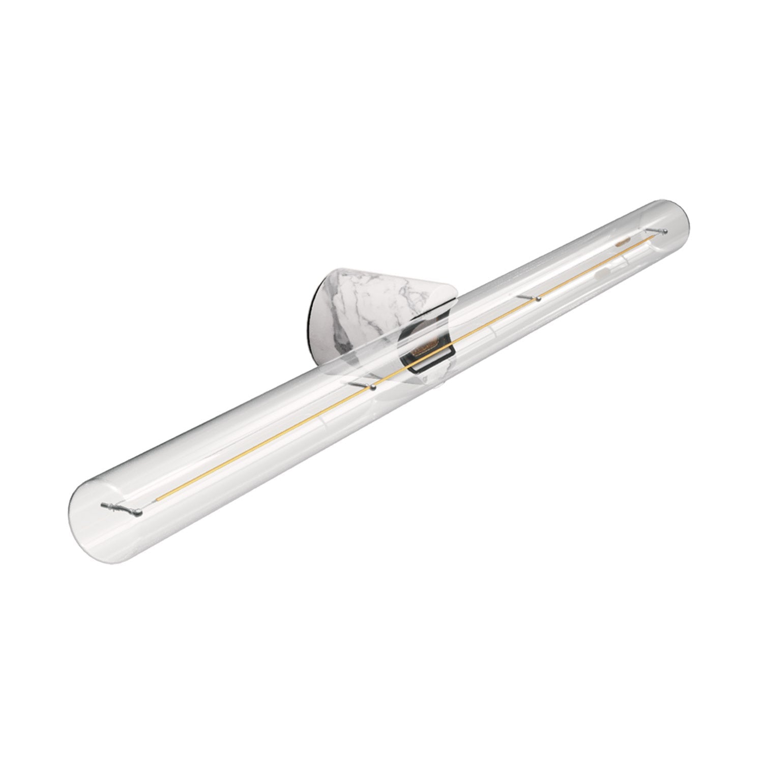Lampada esse14 da parete o soffitto per lampadina LED S14d - Waterproof IP44 - Effetto White marble - Creative Cables