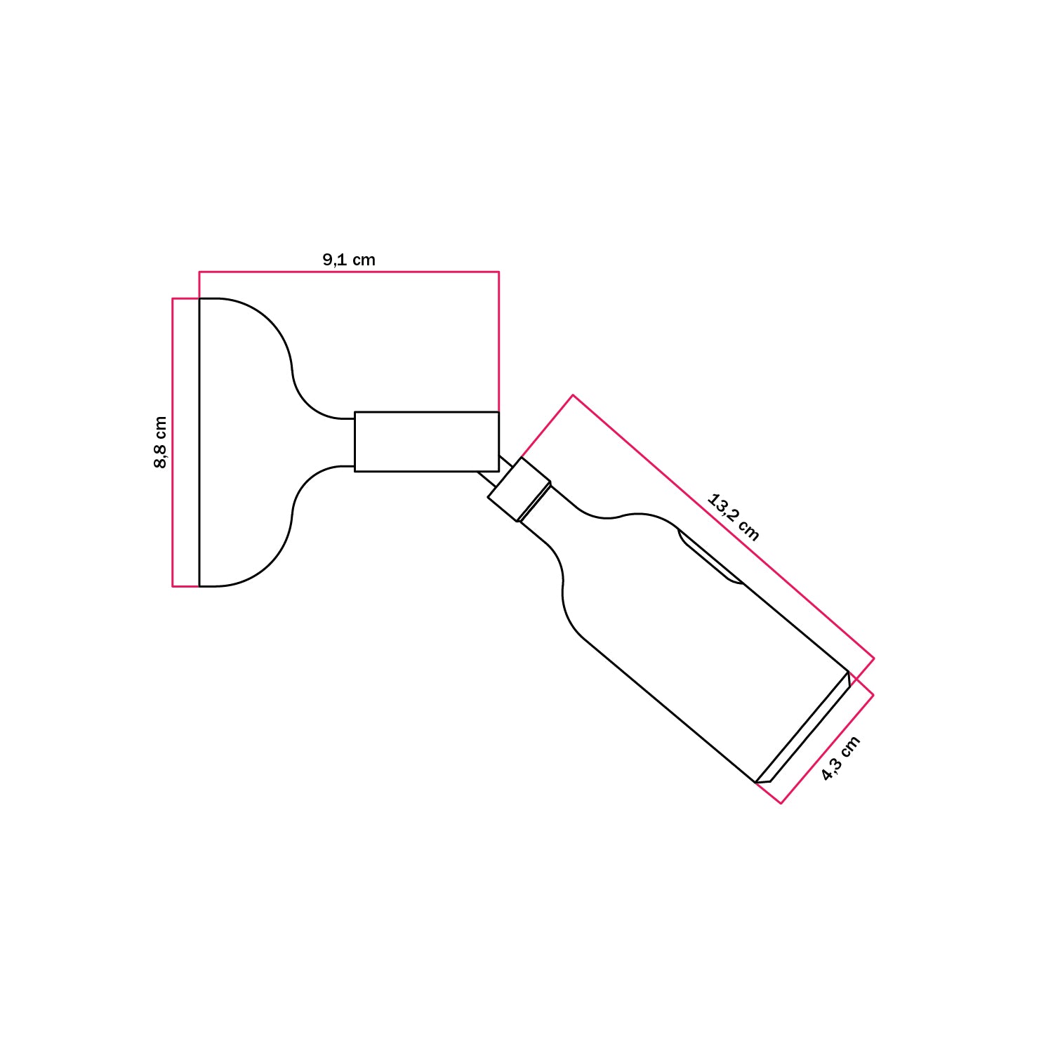 Lampada Fermaluce in silicone con snodo e con interruttore incorporato - Arancione