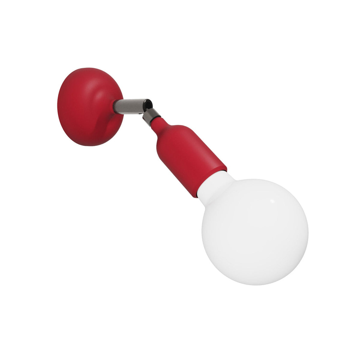 Silikonleuchte mit Gelenk – Rot – Creative Cables