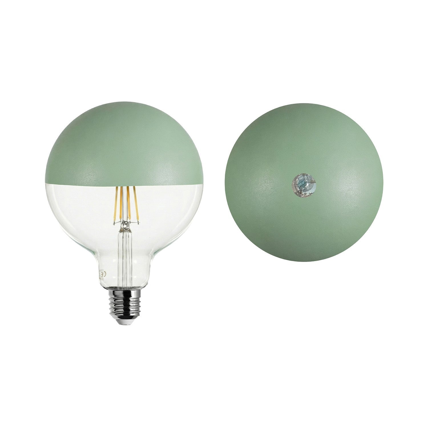 Lampadina LED Maria G125 4,8W 806Lm E27 2700K Dimmerabile - Verde