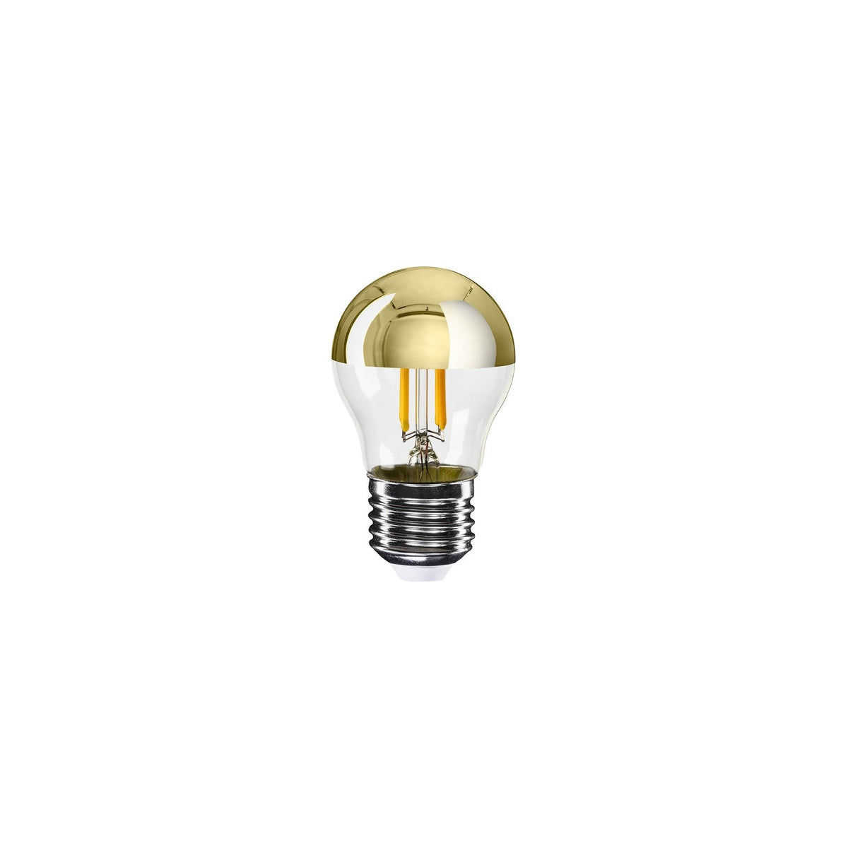 Glühbirne LED G45 Halbkugel gold E27 4,8W dimmbar