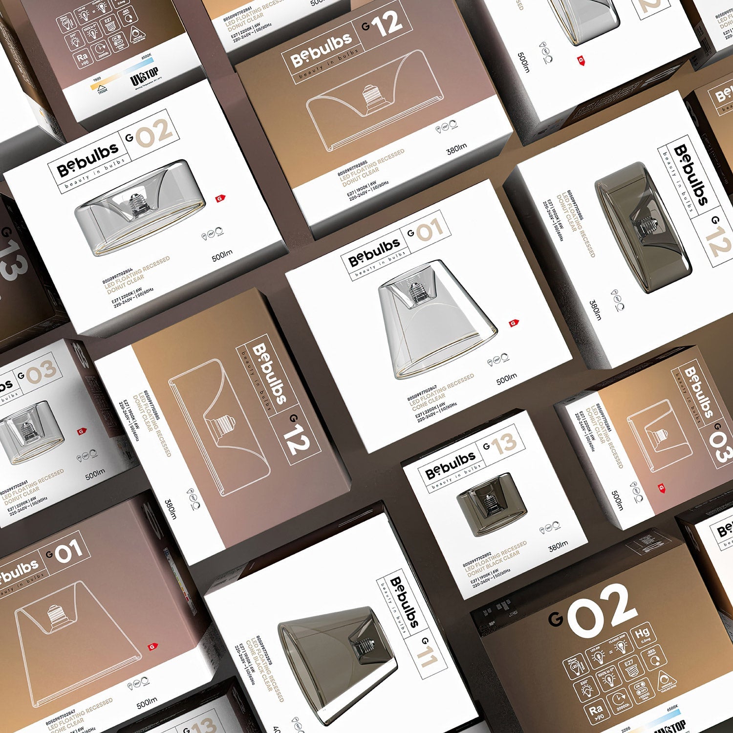 Lampadina LED Trasparente Ghost Line CRI 90 Mini Cone 6W 500Lm E27 2200K Dimmerabile - G07