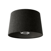 Paralume Athena con attacco E27 per lampada da tavolo - Made in Italy - Lana grigio scura