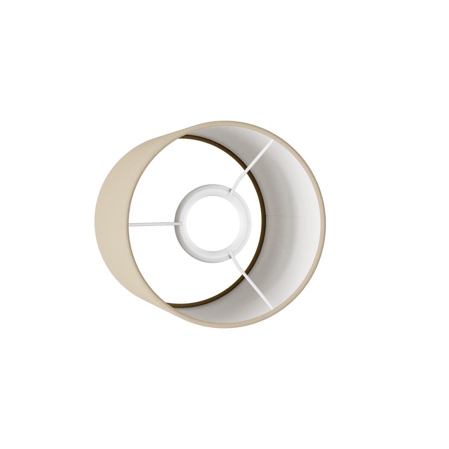 Paralume Cilindro S in tessuto con attacco E27 - Made in Italy - Arenal Tortora