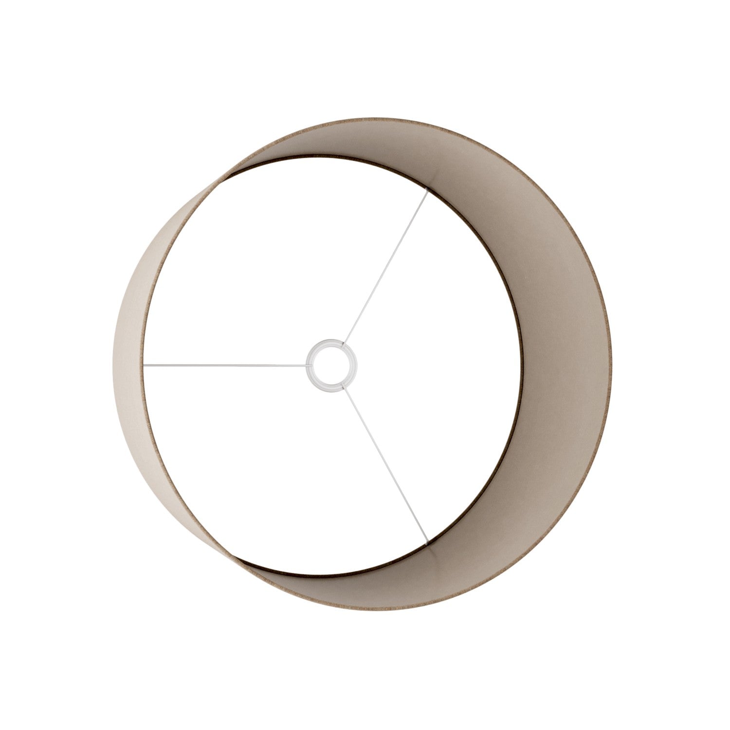 Paralume Cilindro XL in tessuto con attacco E27 - Made in Italy - Lana Marrone