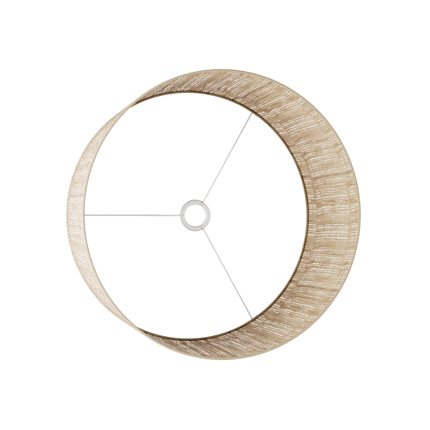 Paralume Cilindro XL in tessuto con attacco E27 - Made in Italy - Raphia