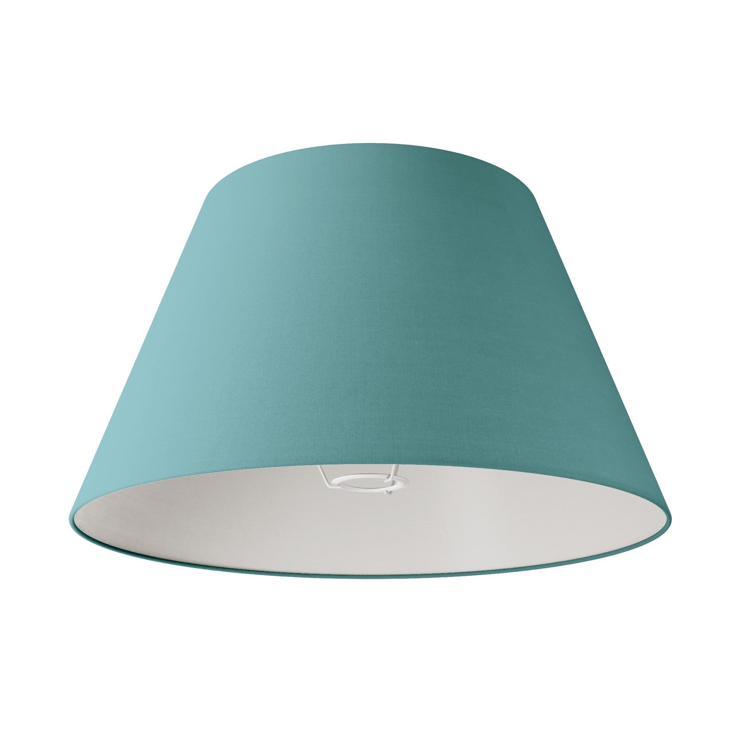 Paralume Impero L per lampada da tavolo o applique con attacco E27 - Made in Italy - Teletta Verde Dubbio