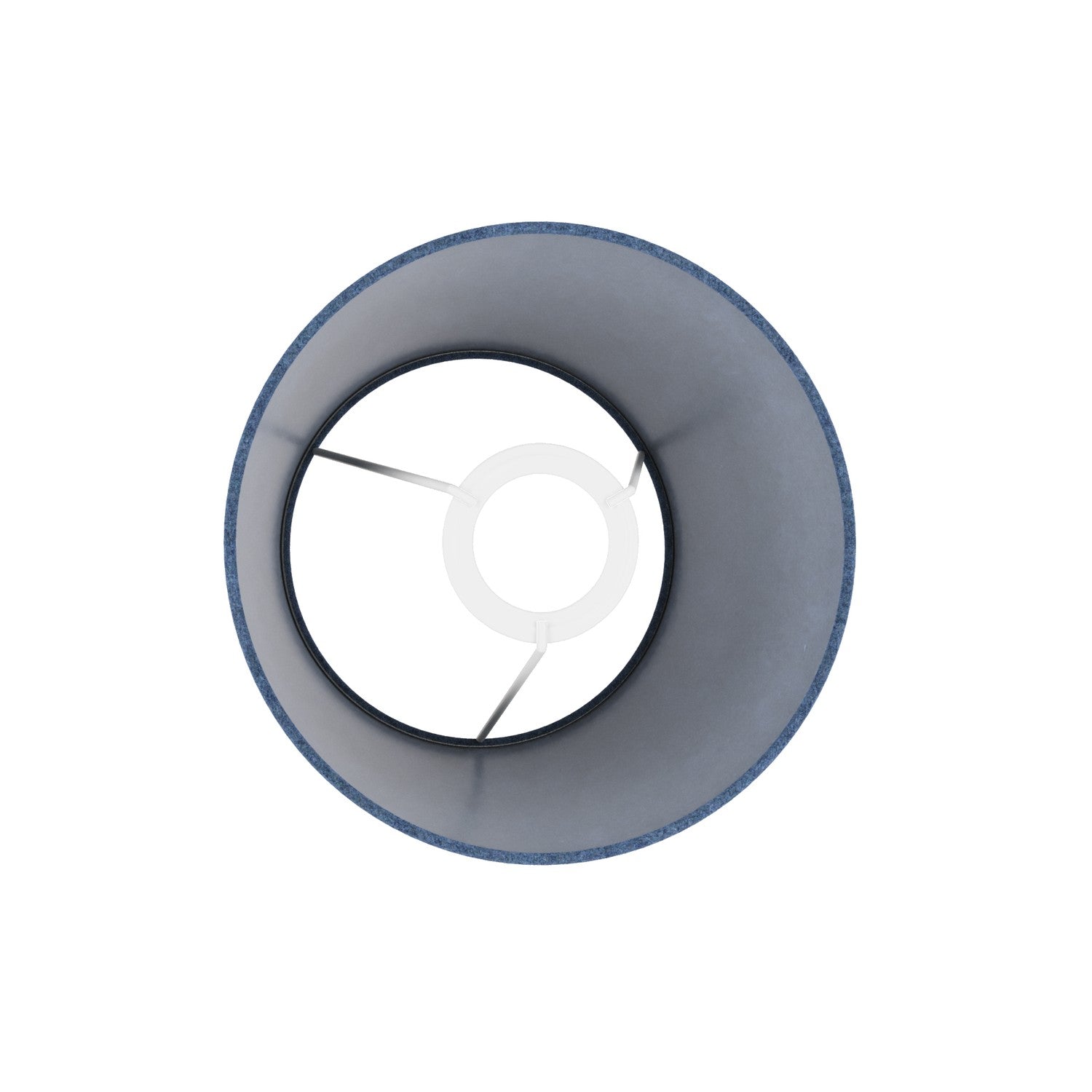 Paralume Impero S con attacco E27 per lampada da tavolo o applique - Made in Italy - Lana Blu