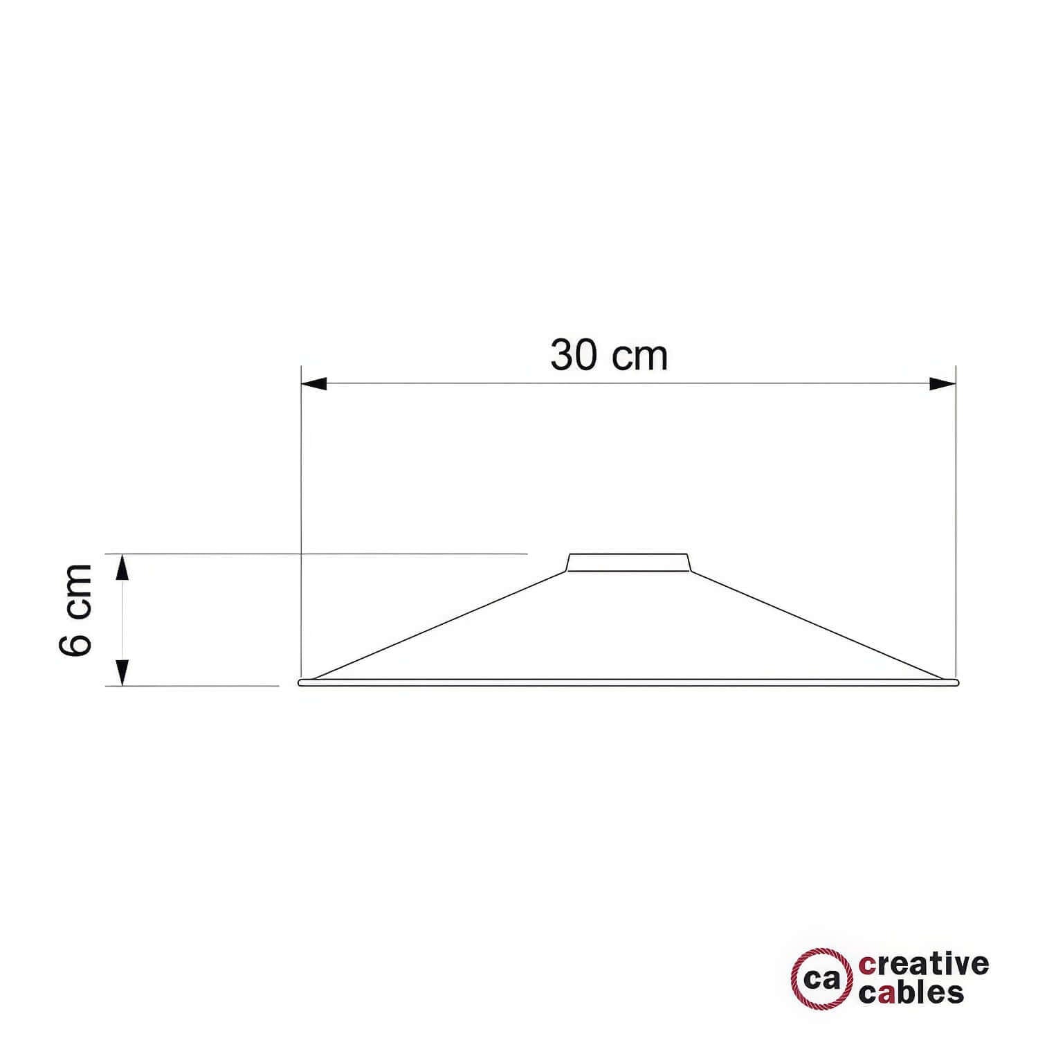 Paralume Swing in metallo smaltato per portalampada E27 - Bronzo satinato
