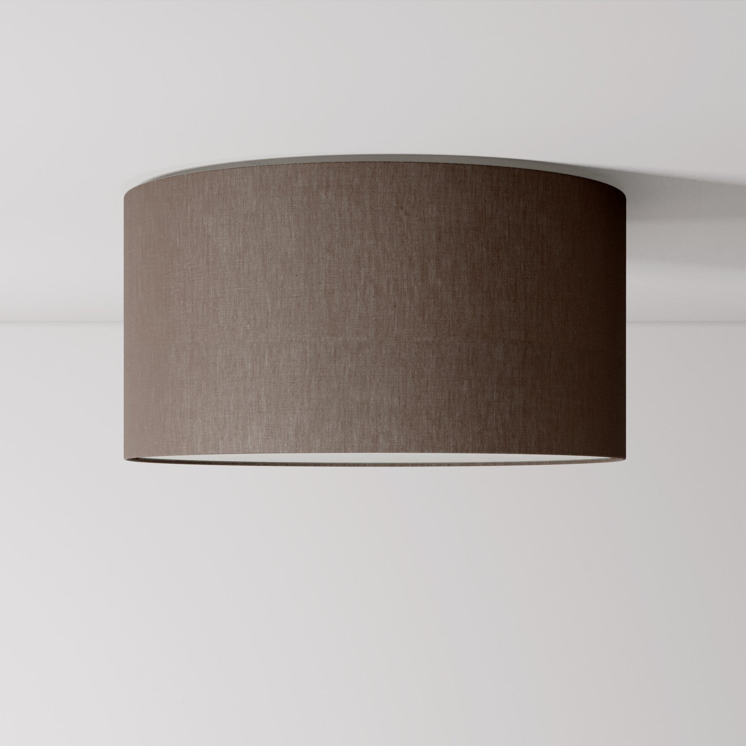 Plafoniera in tessuto Medium Camelot marrone - Made in Italy - Creative Cables