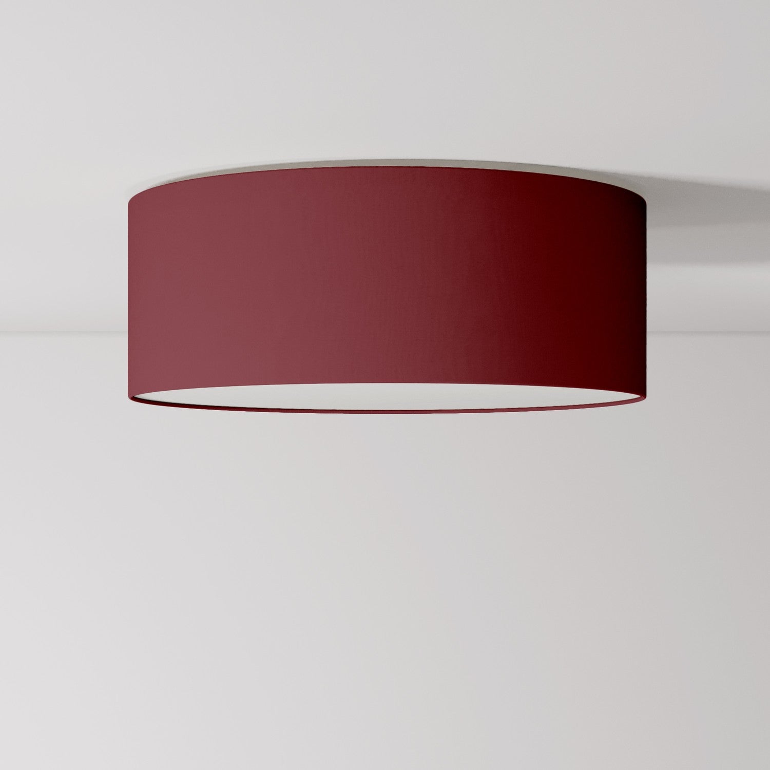 Plafoniera in tessuto Medium Slim - Made in Italy - Arenal Bordeaux - Creative Cables