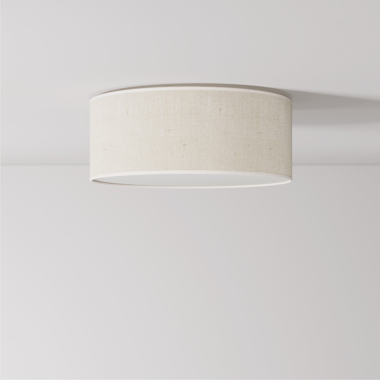 Plafoniera in tessuto Small Juta chiara - Made in Italy - Creative Cables