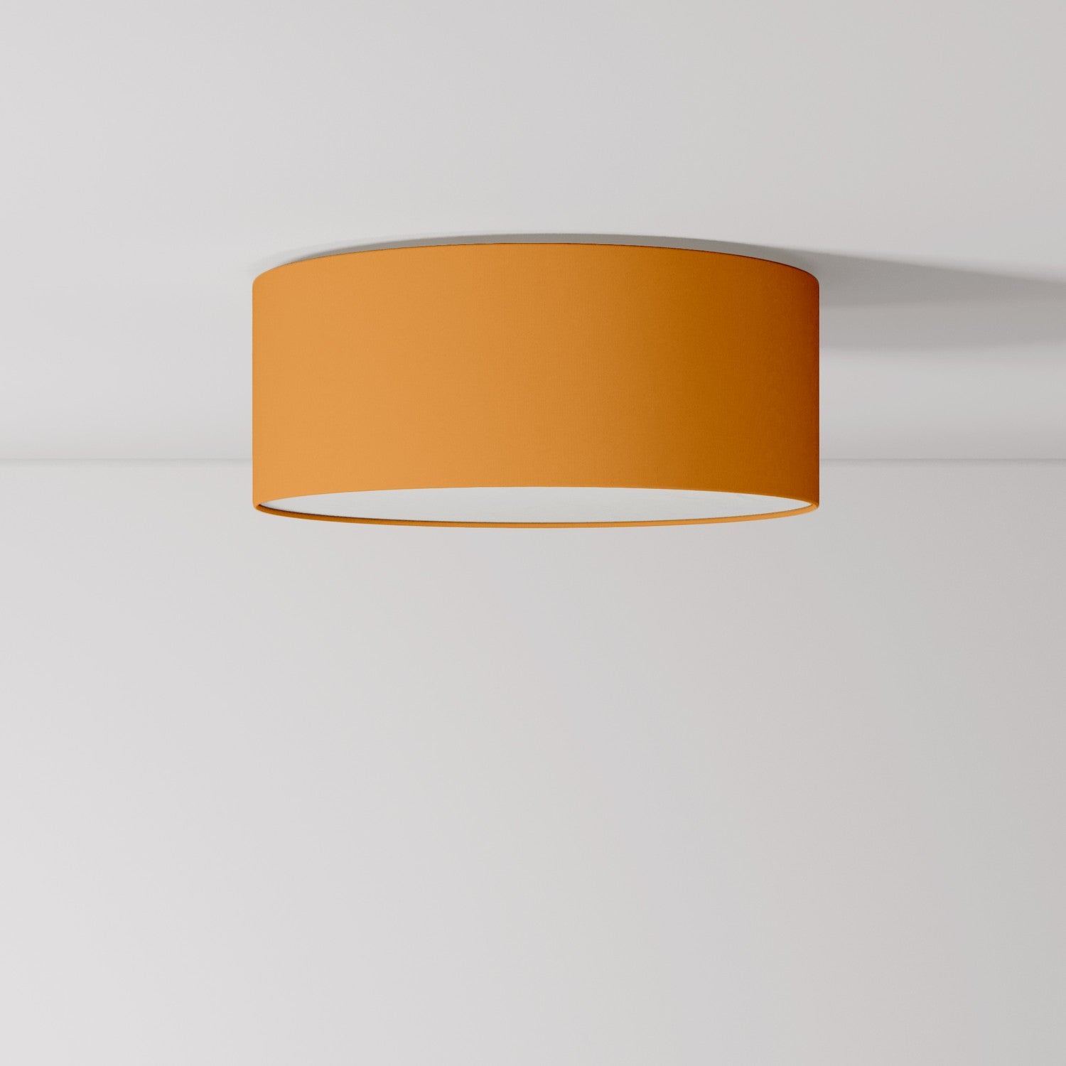 Plafoniera in tessuto Small - Made in Italy - Teletta Mandarino - Creative Cables