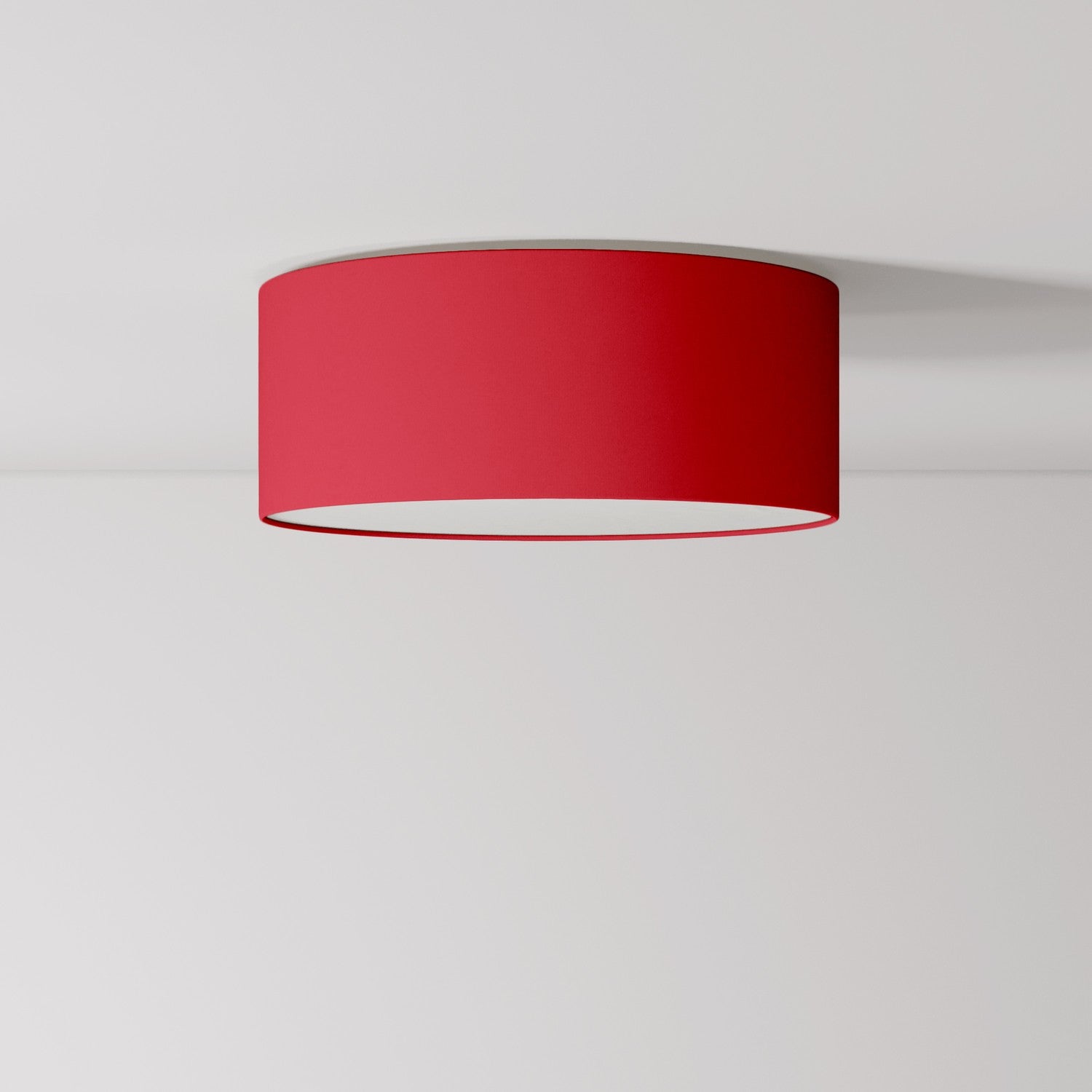 Plafoniera in tessuto Small - Made in Italy - Teletta rosso