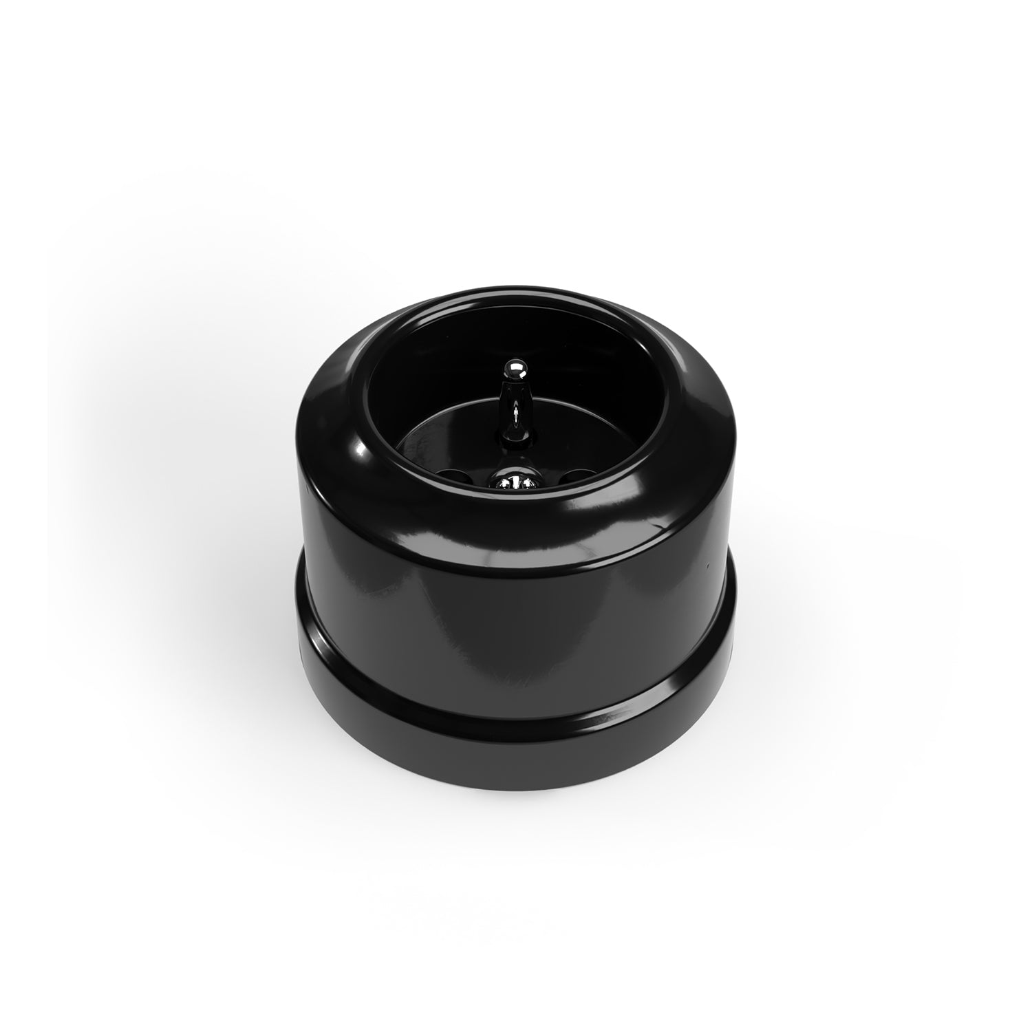 Presa a muro in porcellana di tipo francese - Nero - Creative Cables